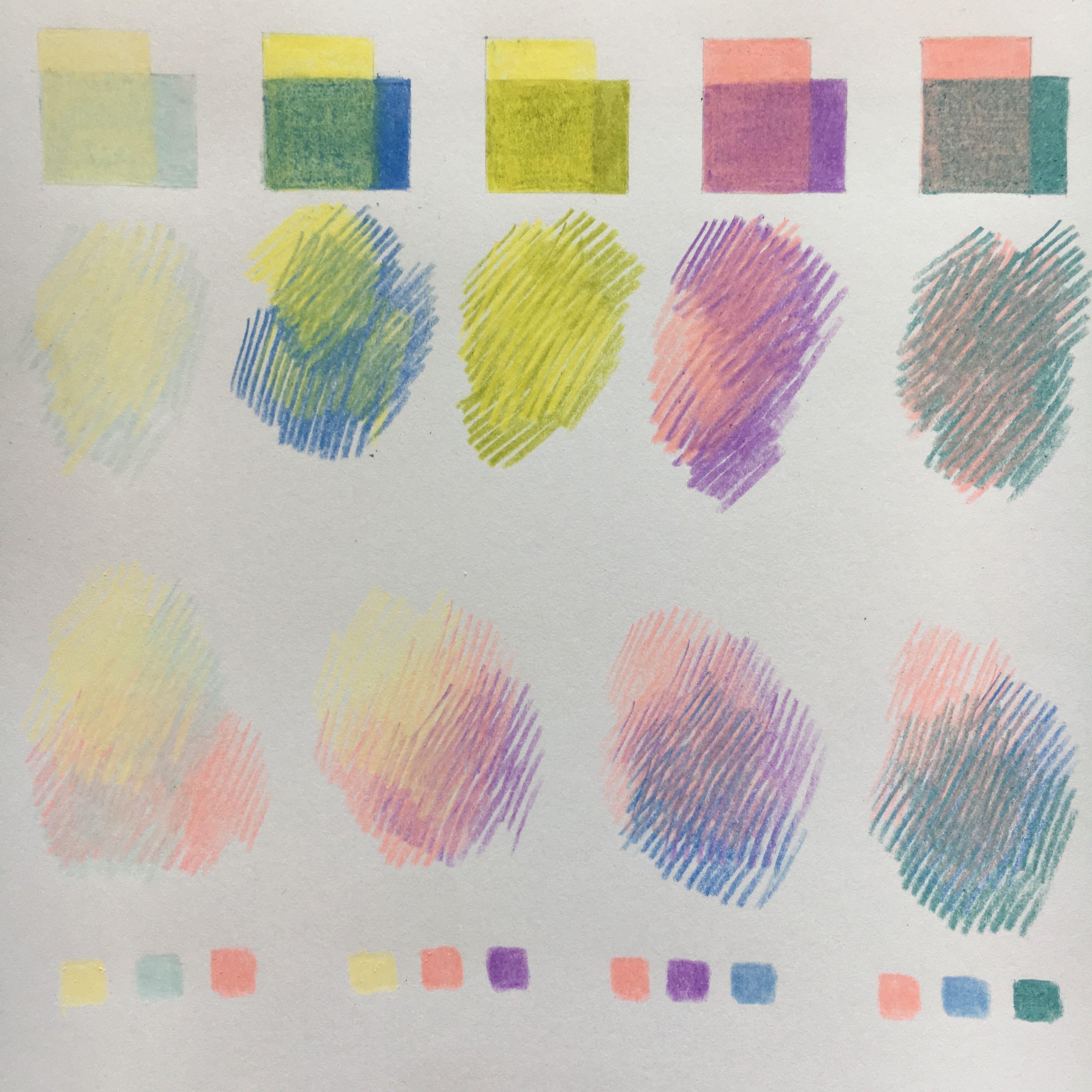 Сделать рисунок в цвете. Смешение цветов цветными карандашами. Рисование цветными карандашами. Цветовые растяжки цветными карандашами. Смешивание цветов цветными карандашами.