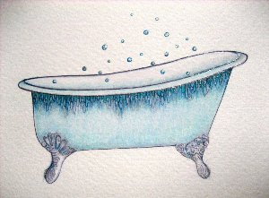 Ванна рисунок для детей