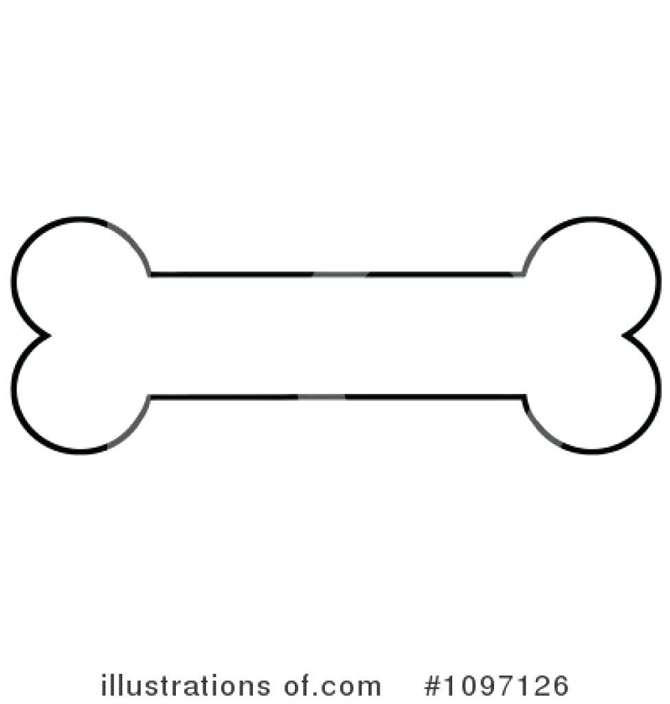 Трафарет косточки для собаки