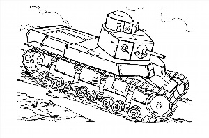 Раскраска танки из мультика