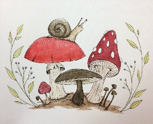 Рисунок грибочка