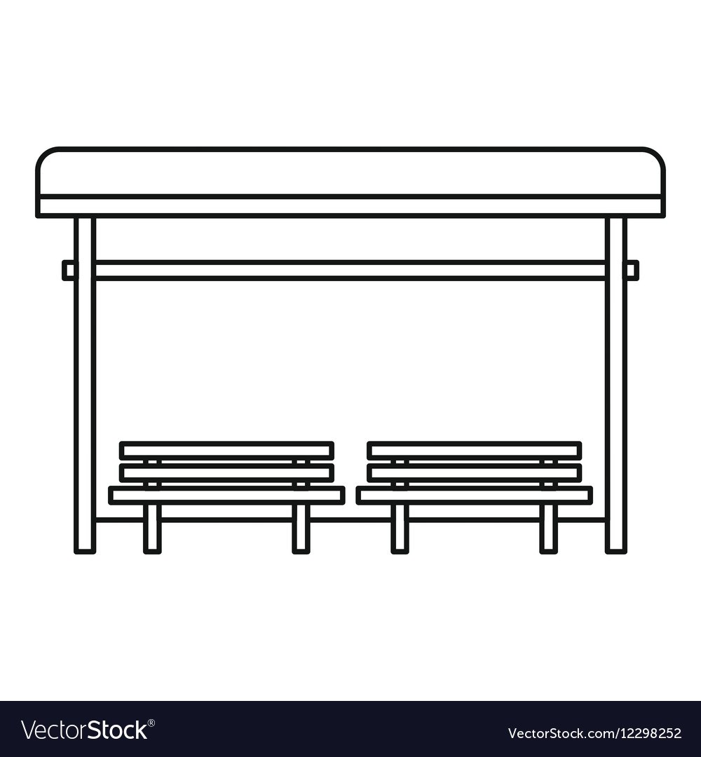 Как легко нарисовать автобусную остановку