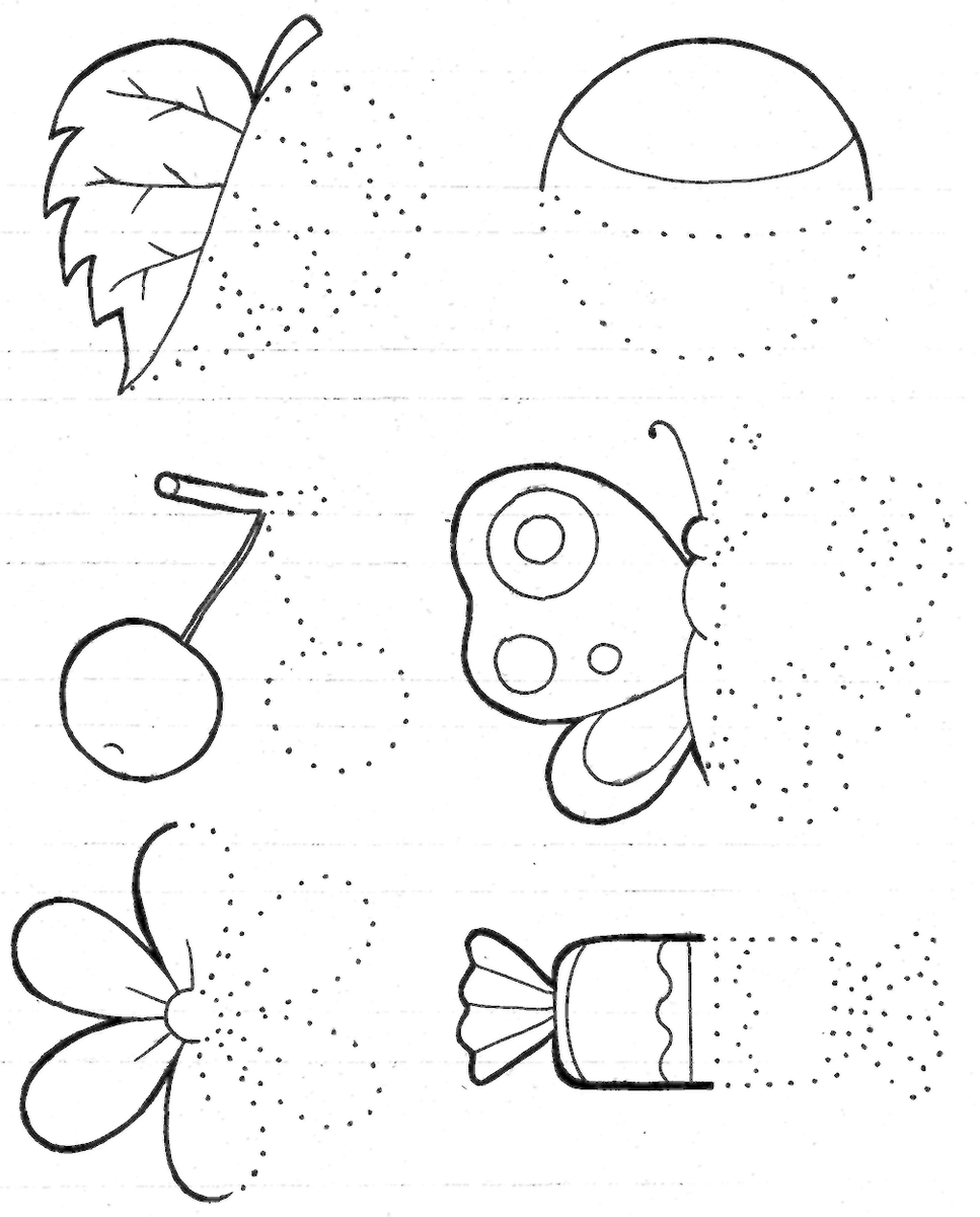 Выполни по образцу для детей 5 6 лет