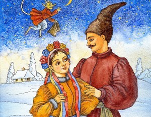 Иллюстрация на тему ночь перед Рождеством