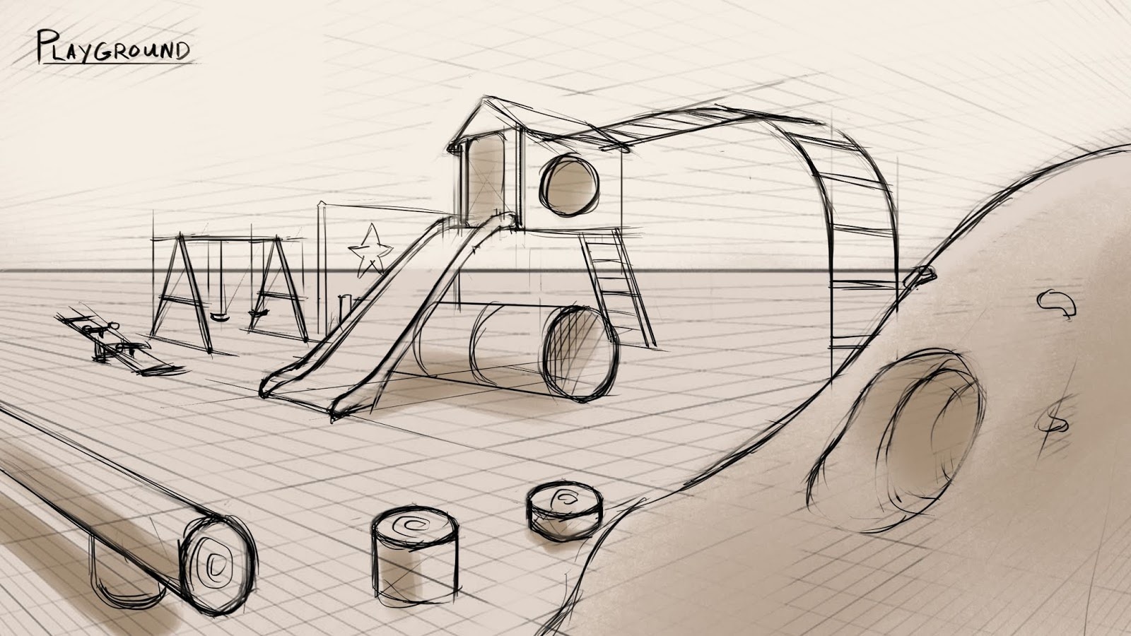 Площадка рисунок карандашом. Детская площадка эскиз. Детская площадка проект эскиз. Детская площадка в перспективе. Детская площадка скетч.