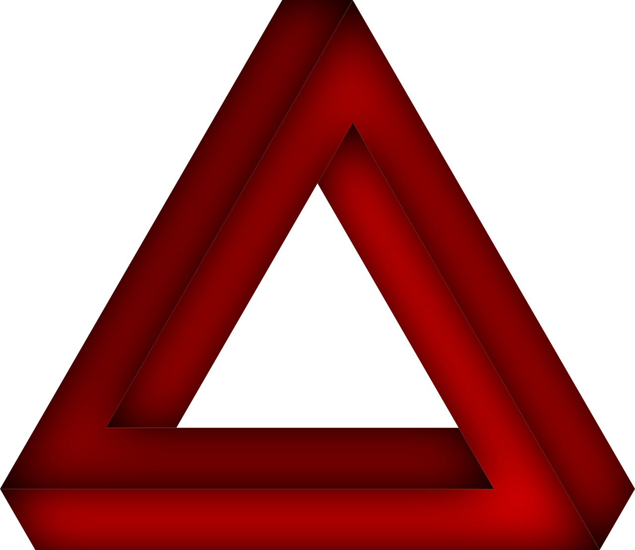 Треугольник Пенроуза 3д. Пирамида Пенроуза. Пентаграмма Пенроуза. Красный треугольник. Равнобедренный треугольник символ