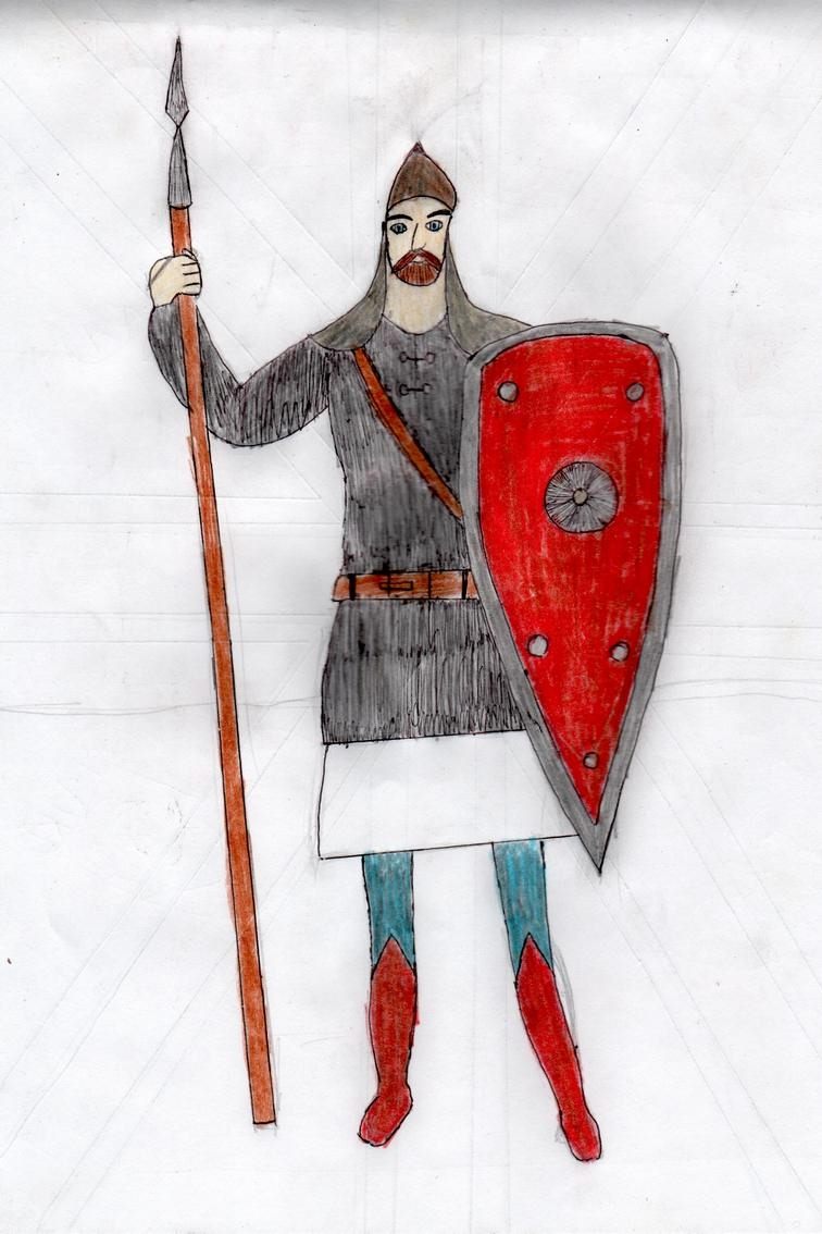 Нарисовать древнерусского воина 4 класс
