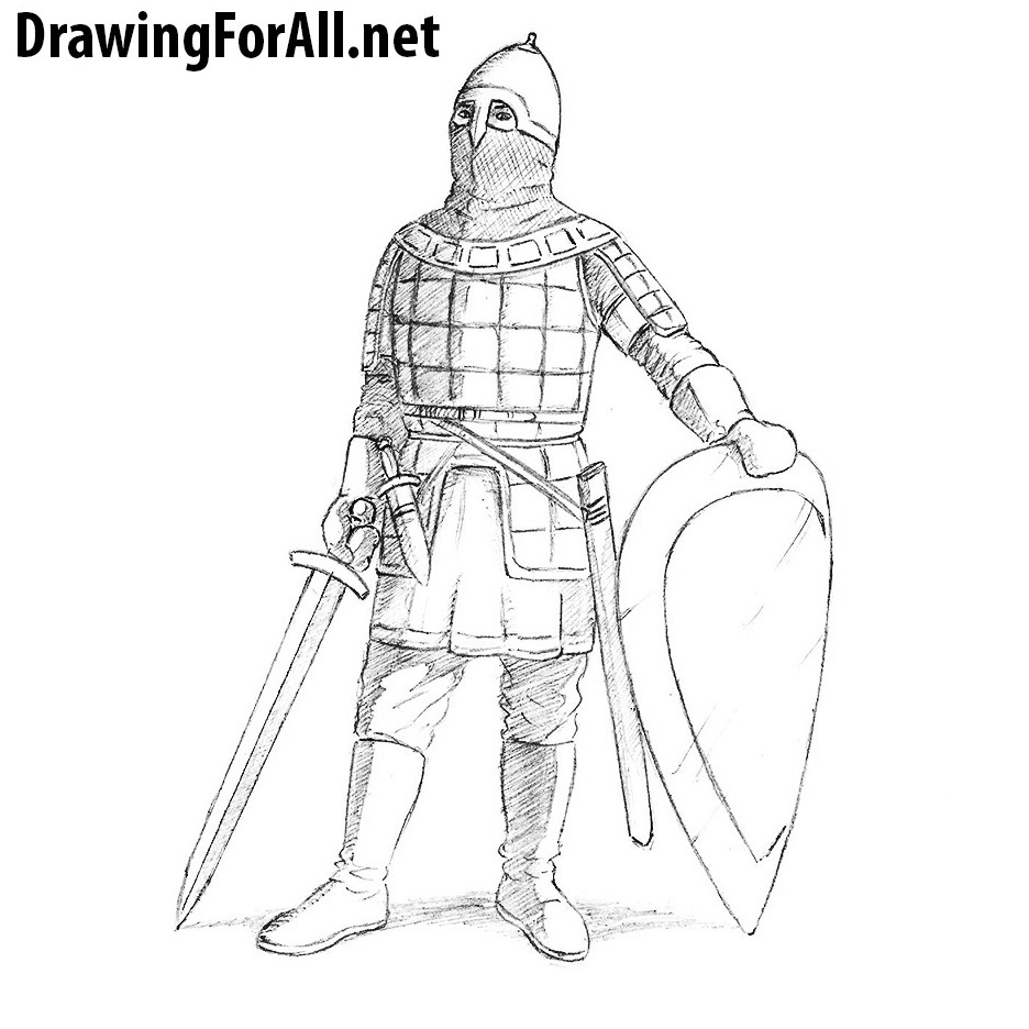 Нарисовать древнерусского воина 4 класс