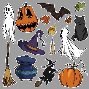 Маленькие хэллоуинские рисунки