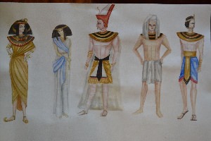 Эскиз костюма древнего египта
