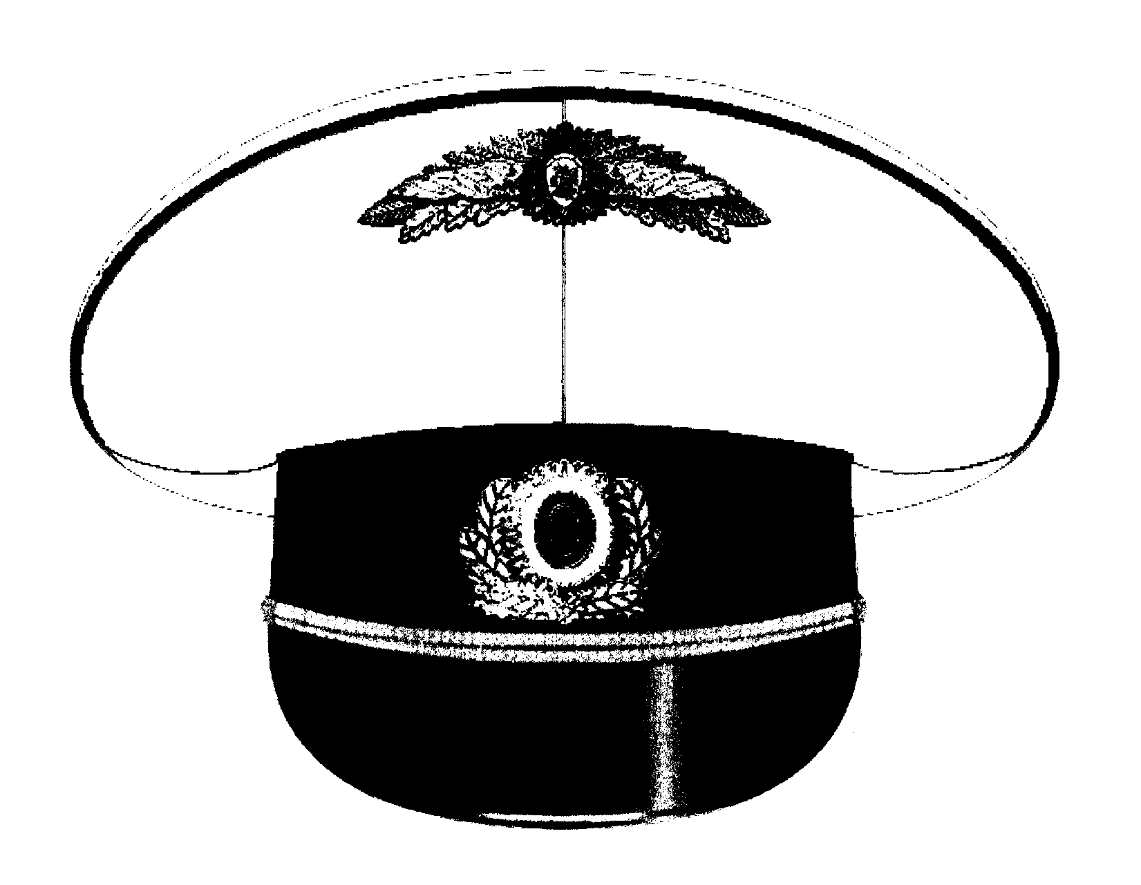 Милицейская фуражка рисунок