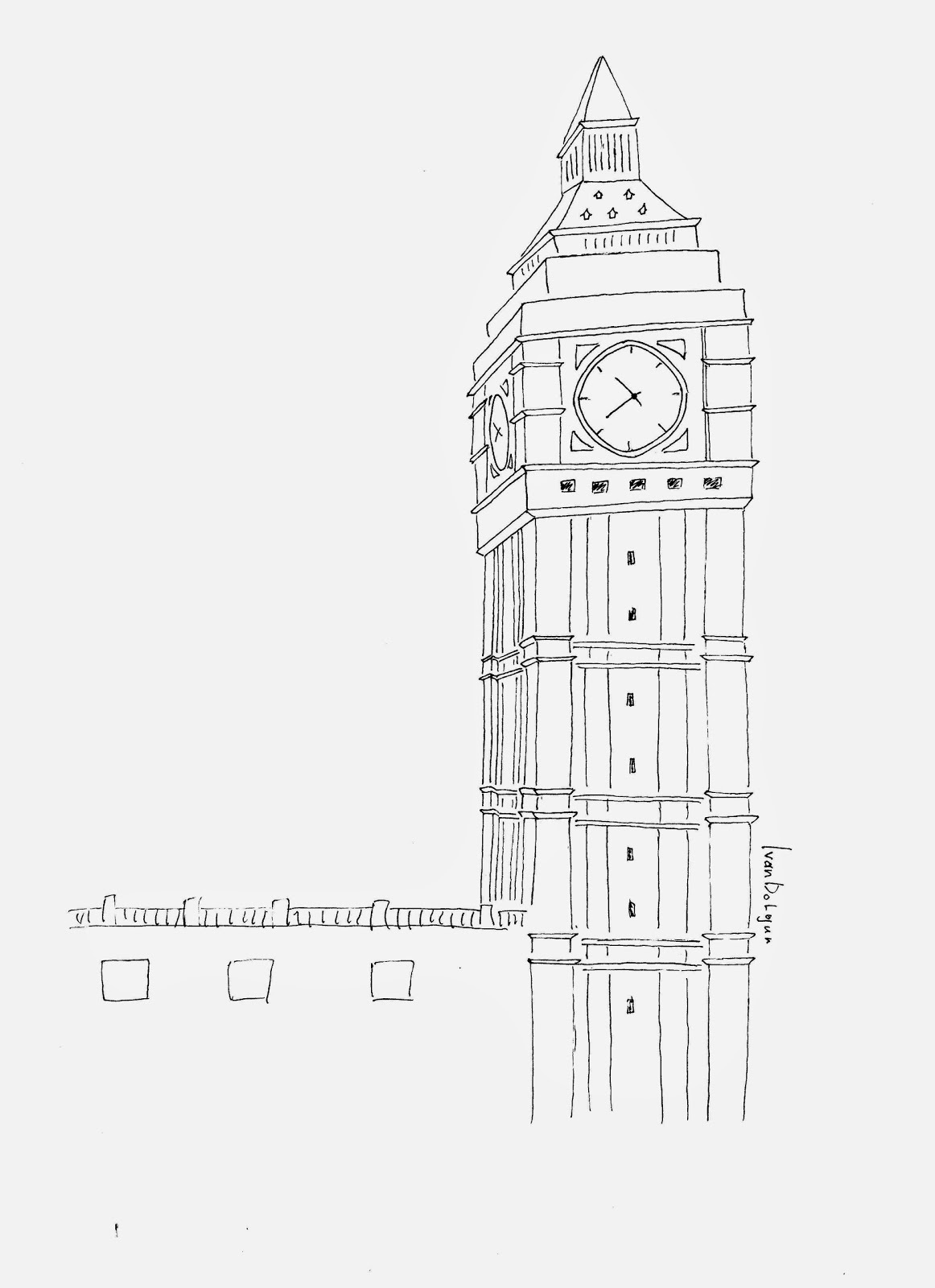 Нарисовать big ben