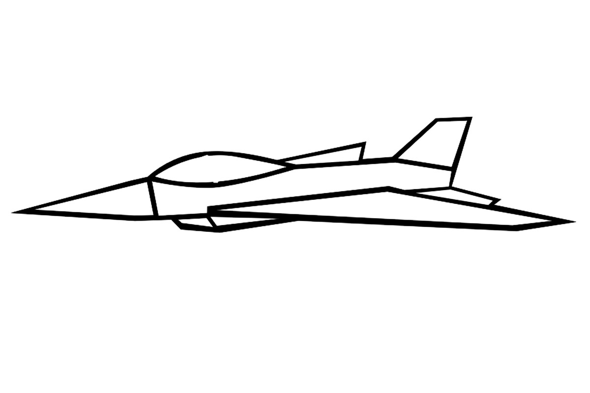 Как нарисовать военный самолет карандашом легко и красиво