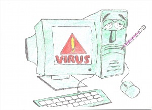 Компьютерный вирус рисунок
