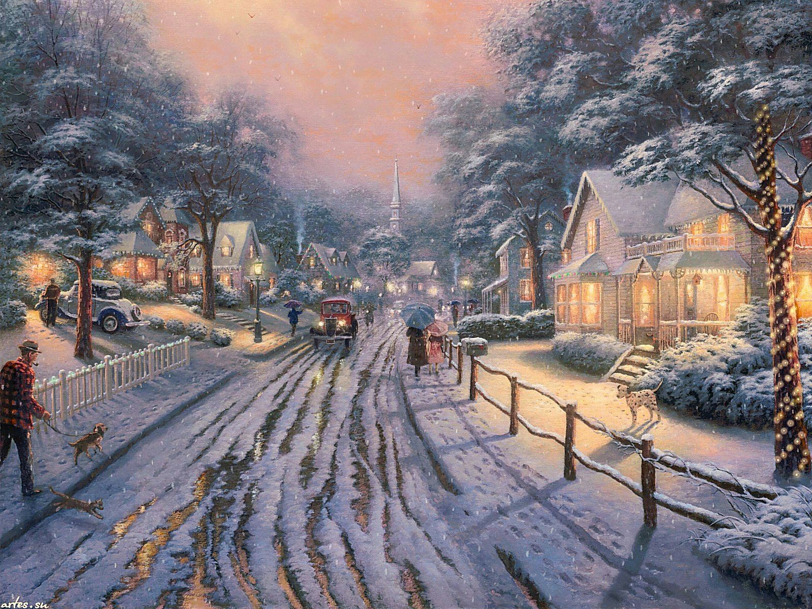 Thomas kinkade картины