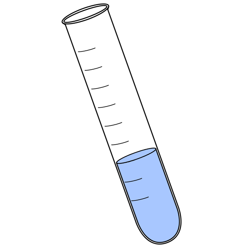 Рисунок пробирки по химии