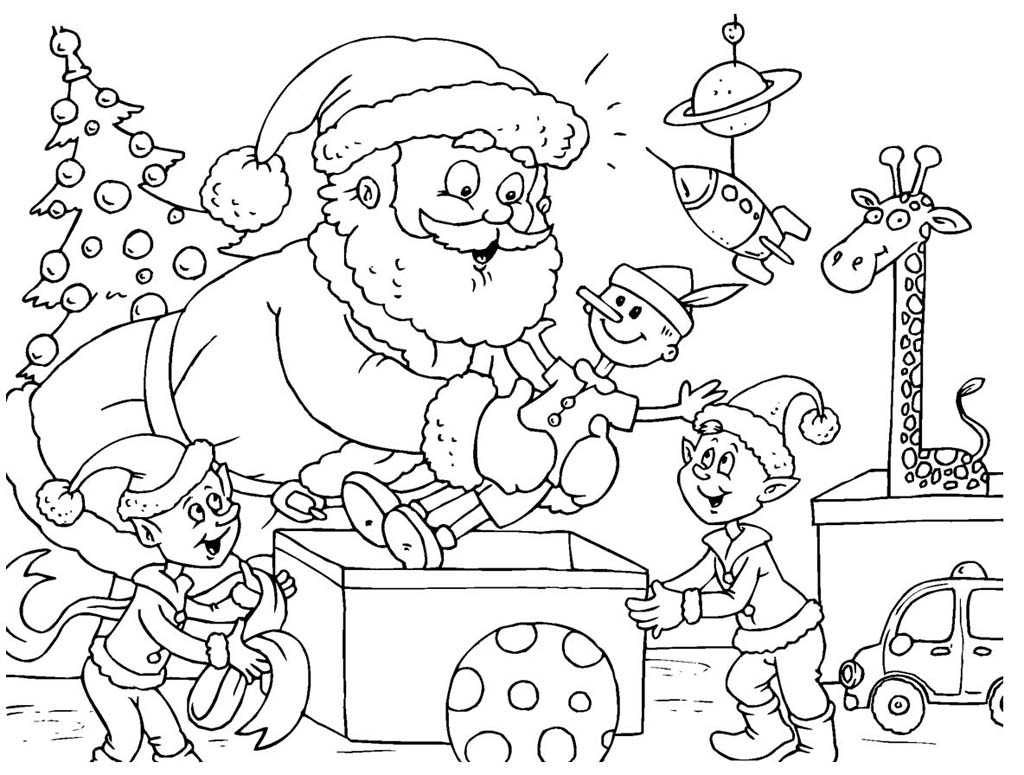 Colouring christmas