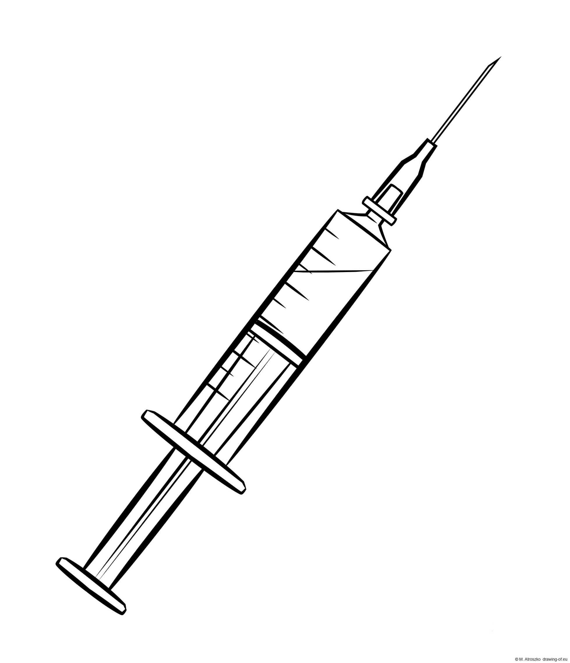 Шприц рисунок детский