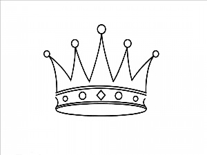 Корона принцессы для срисовки