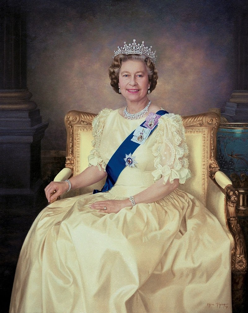 Портрет королева. Her Majesty Queen Elizabeth II. Портрет королевы Елизаветы.