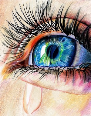 Глаз человека рисунок цветной