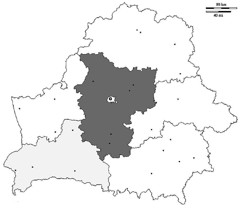 Карта белоруссии раскраска