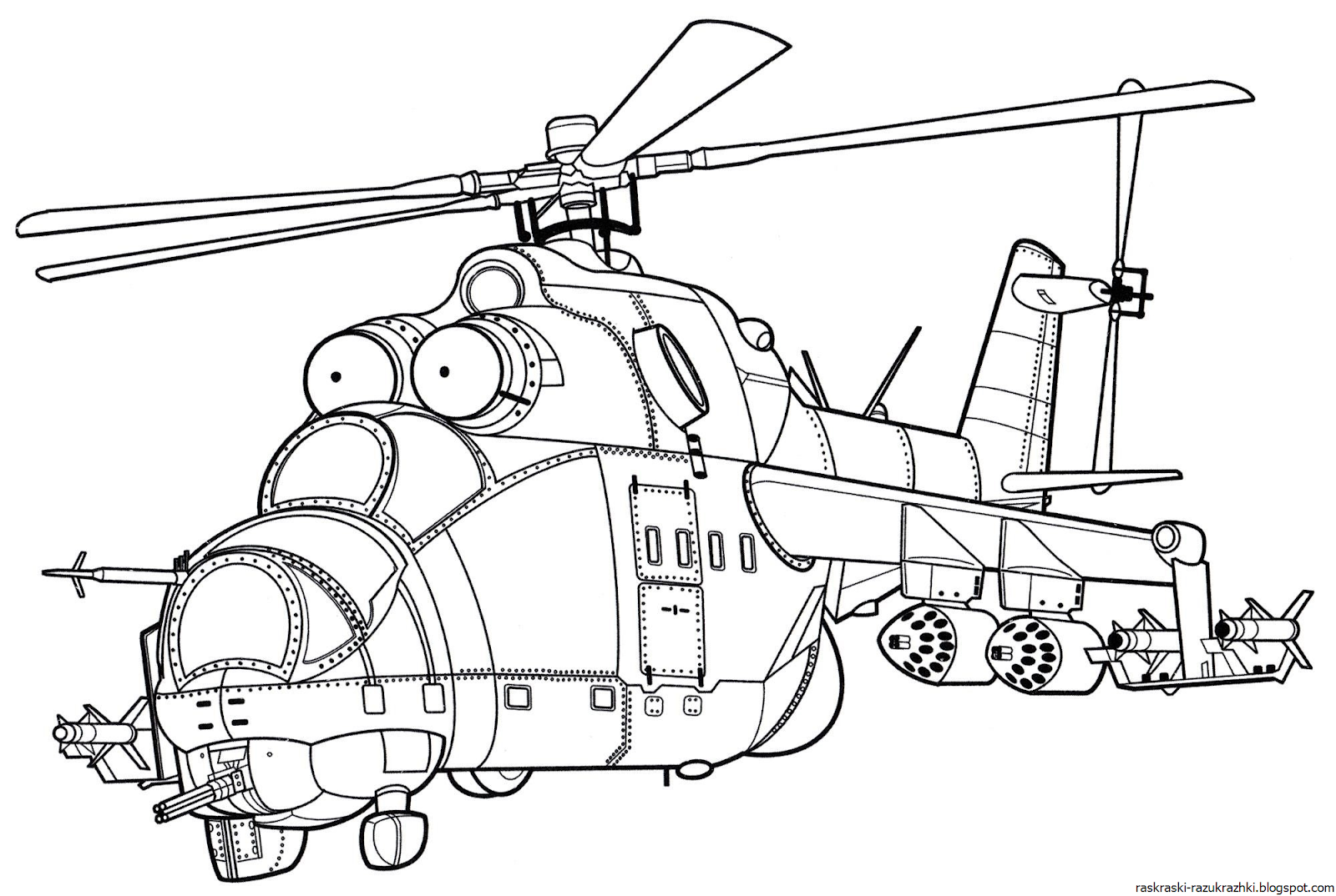 Вертолет картинки для раскраски