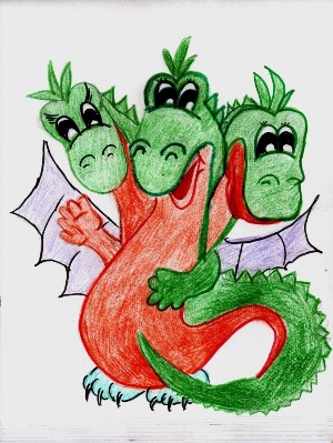 Змей горыныч рисунок для детей