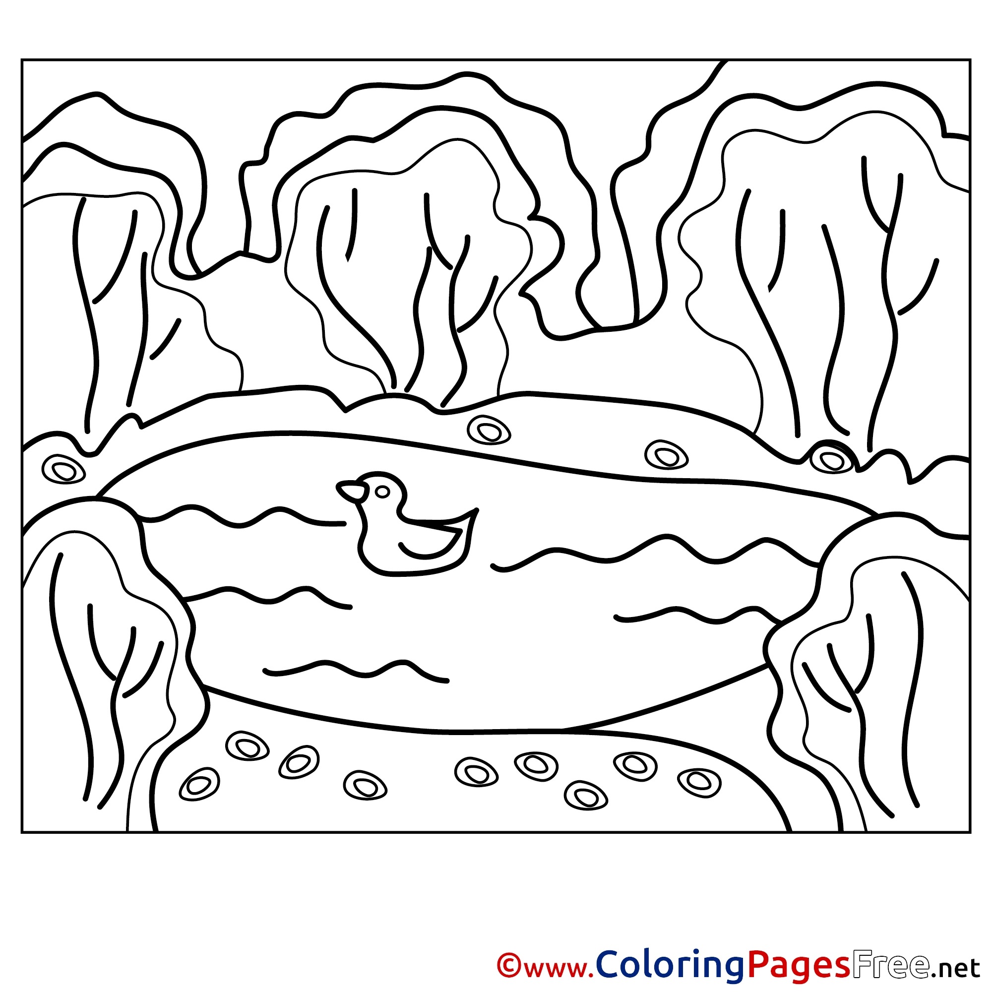Lake colour. Озеро раскраска. Раскраска водоем. Водоем раскраска для детей. Озеро раскраска для детей.
