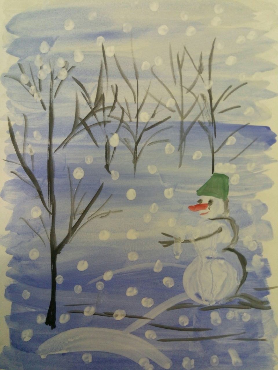 Рисунок 1 снега. Рисование первый снег. Рисунок на тему зима. Рисование на тему первый снег. Иллюстрация на тему первый снег.