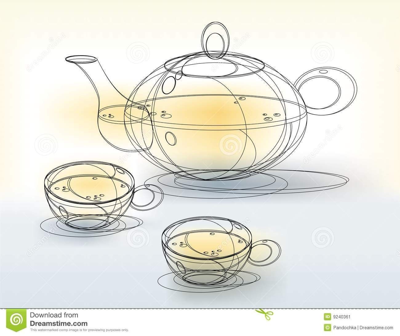 Рисунок чайного сервиза | Смотреть 55 фото бесплатно