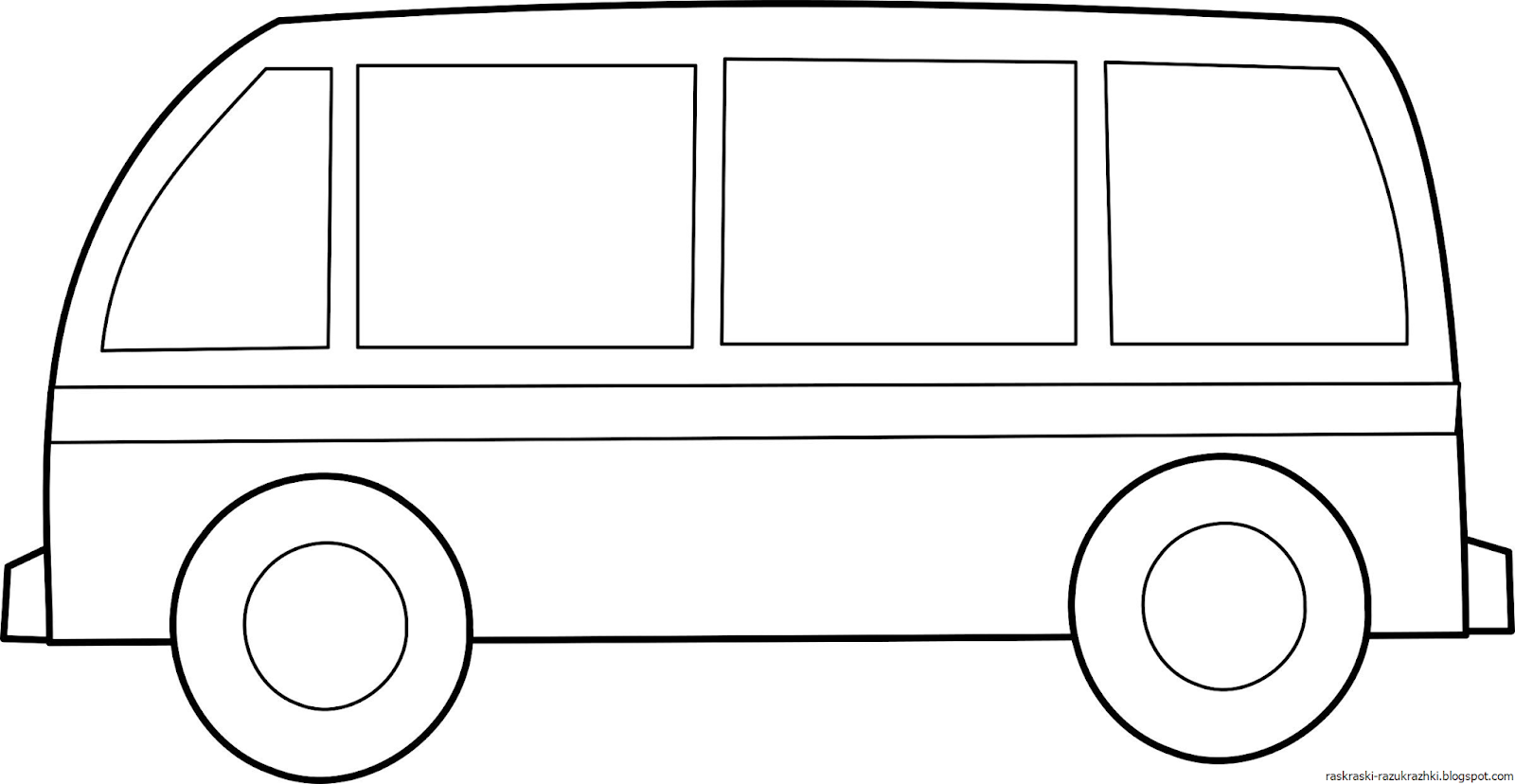 Автобус рисунок для детей карандашом