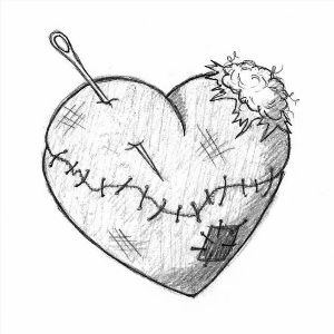 Рисунки для срисовки разбитое сердце